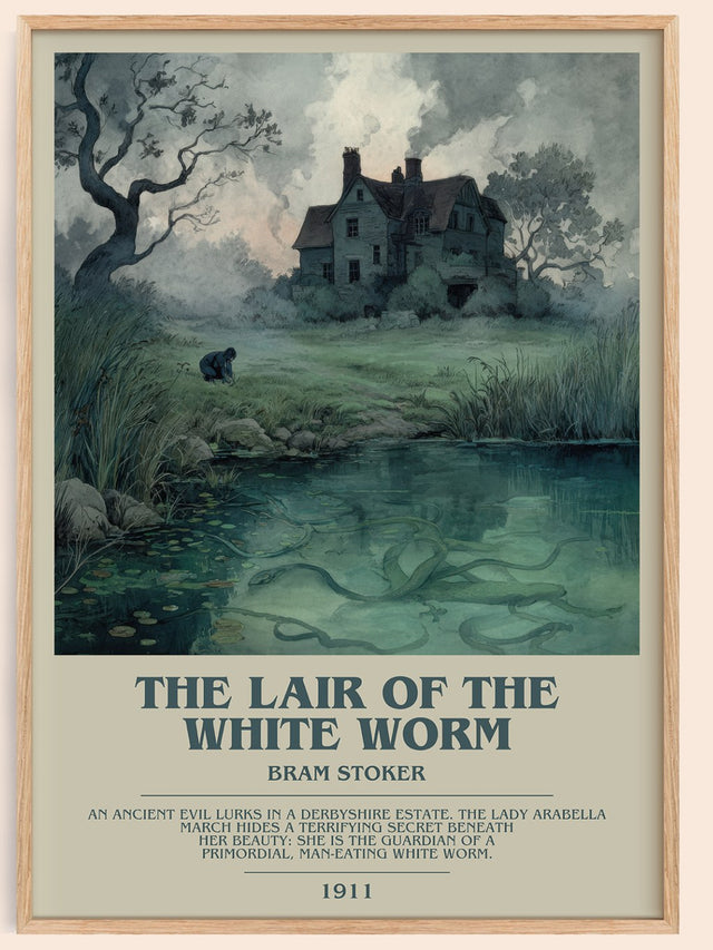 The Lair of the White Worm Bookish Wall Art by Bram Stoker