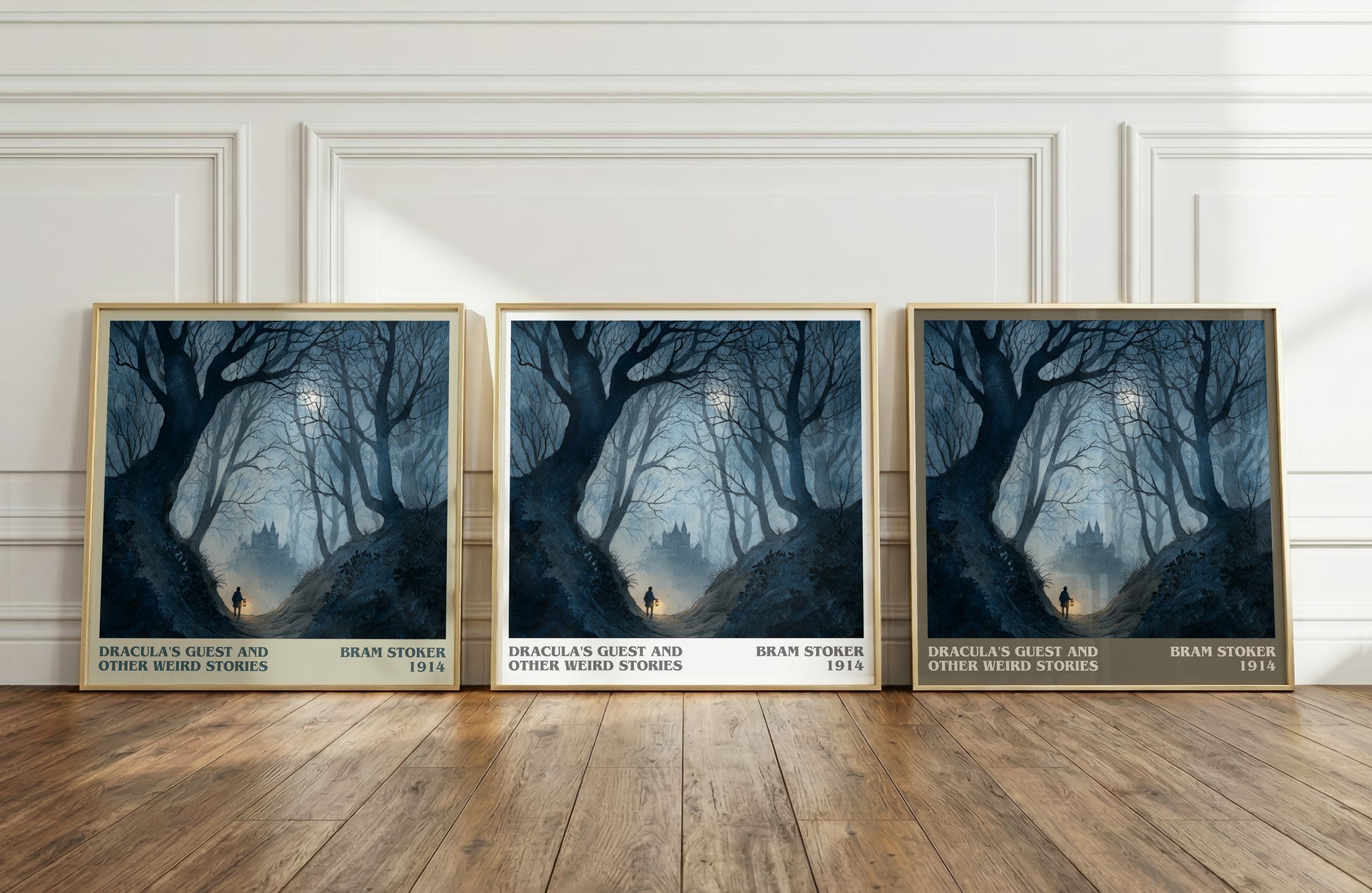 Dracula's Guest And Other Weird Stories literary print framed by window – literary home decor