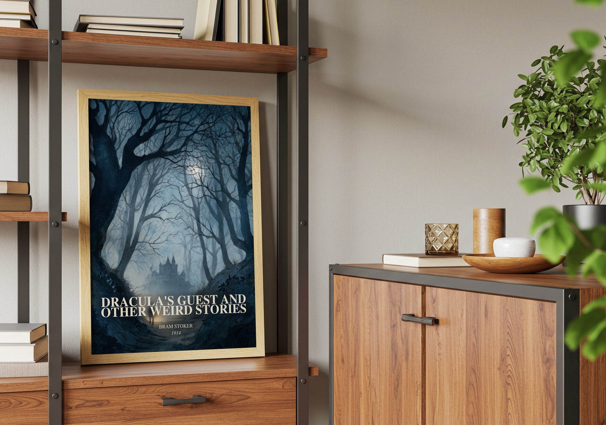 Dracula'S Guest And Other Weird Stories book watercolour illustration paper finish options – matte satin gloss