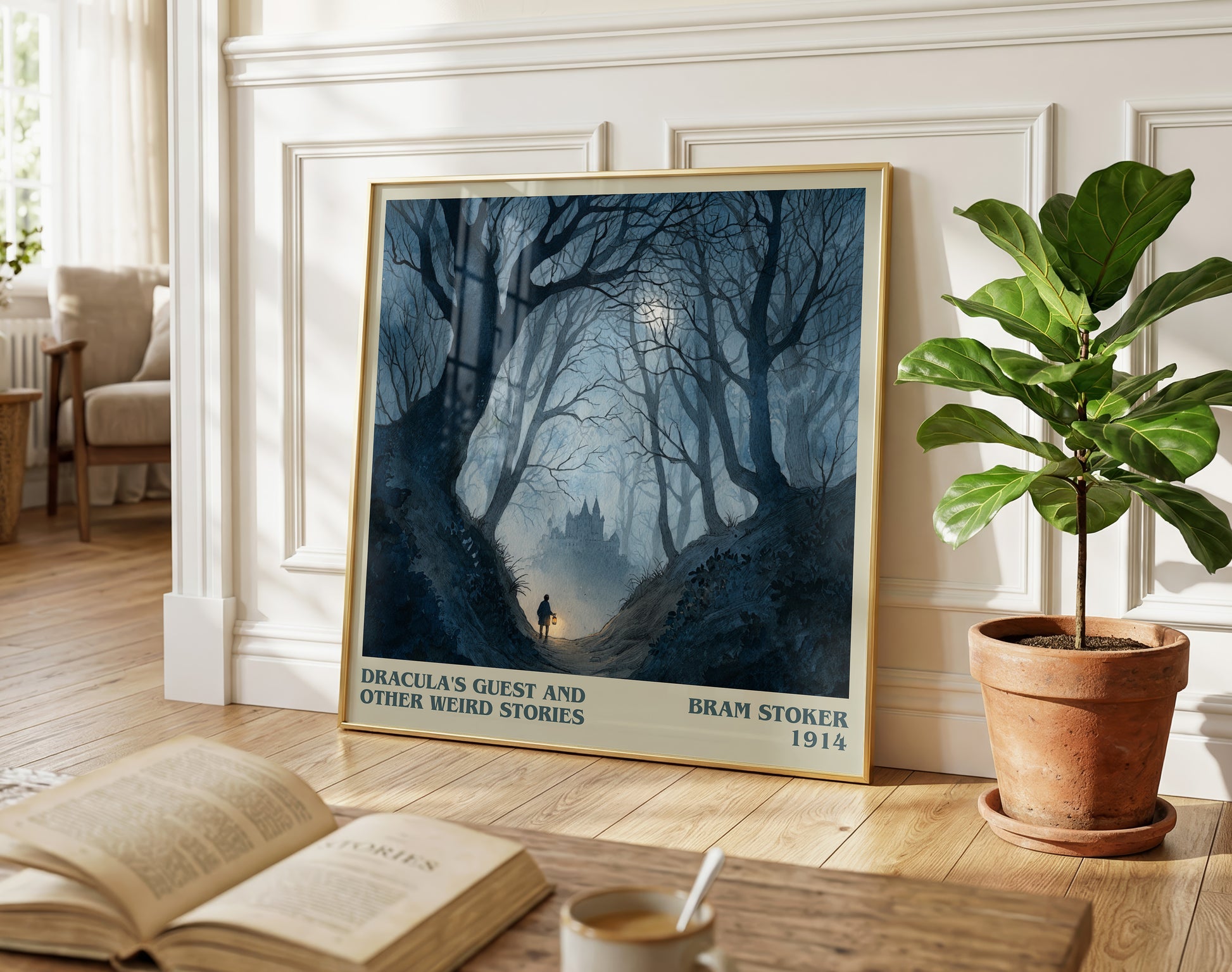 Dracula's Guest And Other Weird Stories literary poster paired in gallery wall – literary art prints