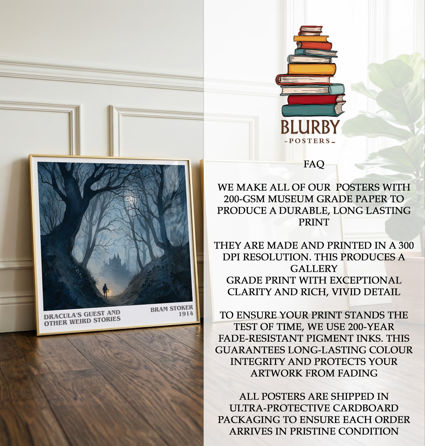 Dracula's Guest And Other Weird Stories Literary Art Print – B. Stoker