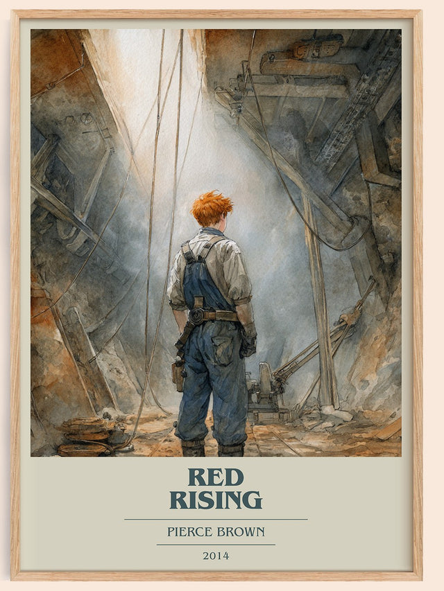 Red Rising Book Cover Poster by Pierce Brown
