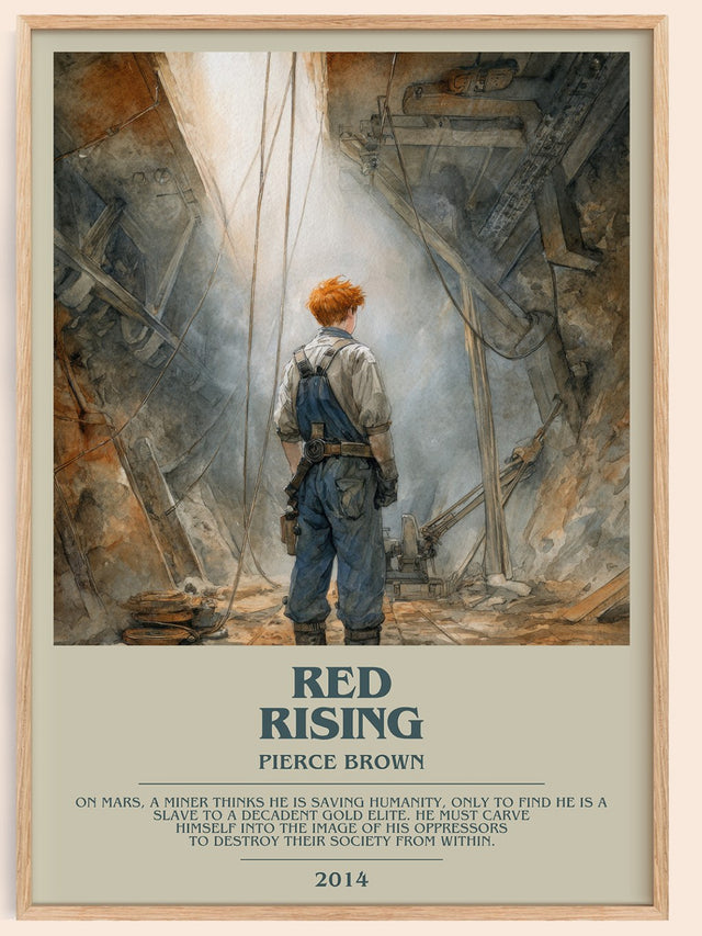 Red Rising Bookish Wall Art by Pierce Brown