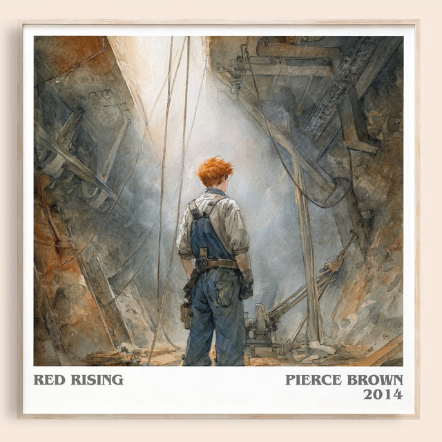 Red Rising Literary Art Print by Pierce Brown