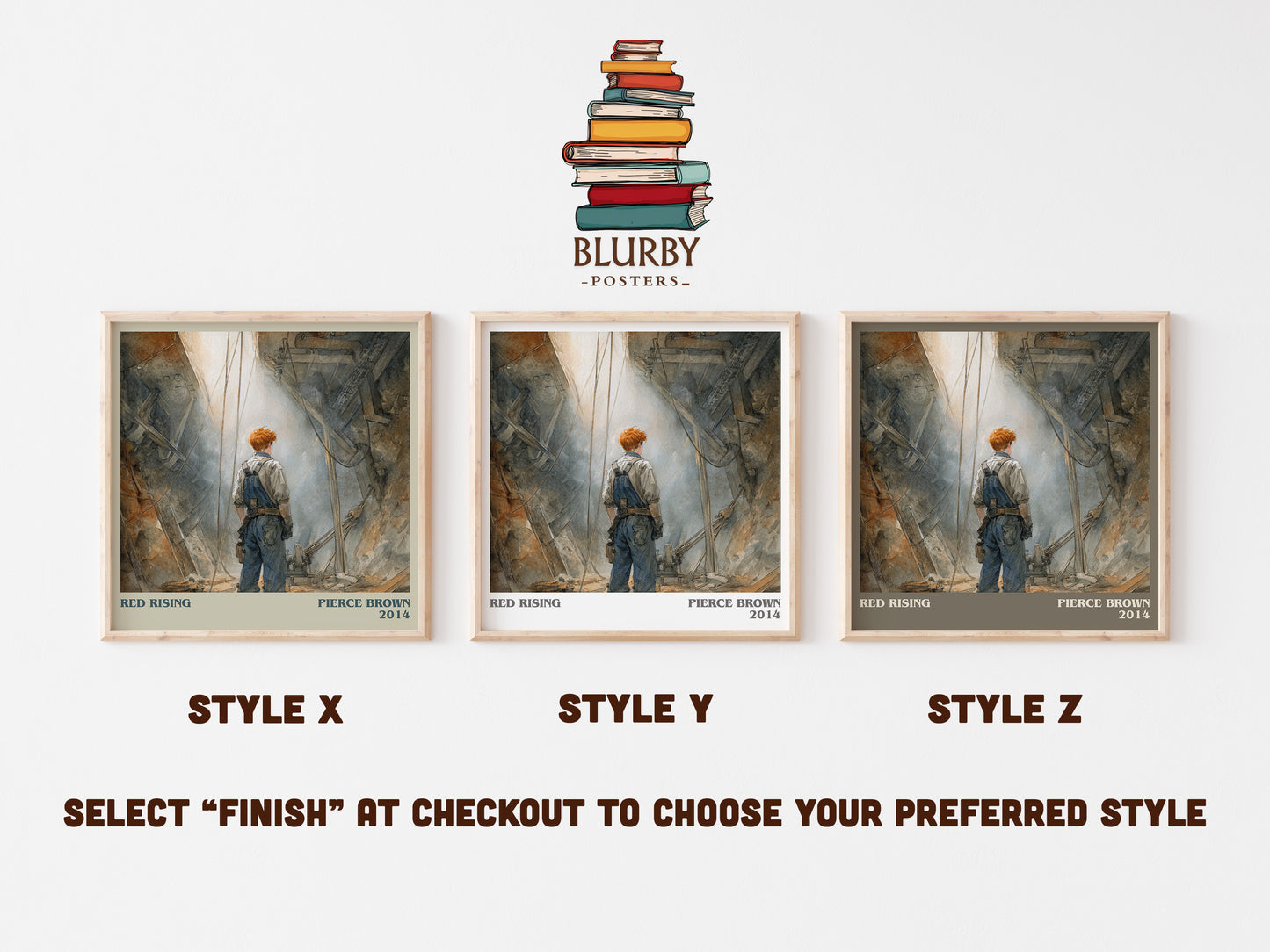 Red Rising literary art print colour and style options – Pierce Brown book art