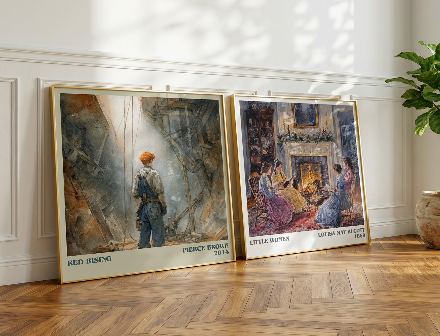 Red Rising book poster packaging – museum-quality print rolled in protective tube