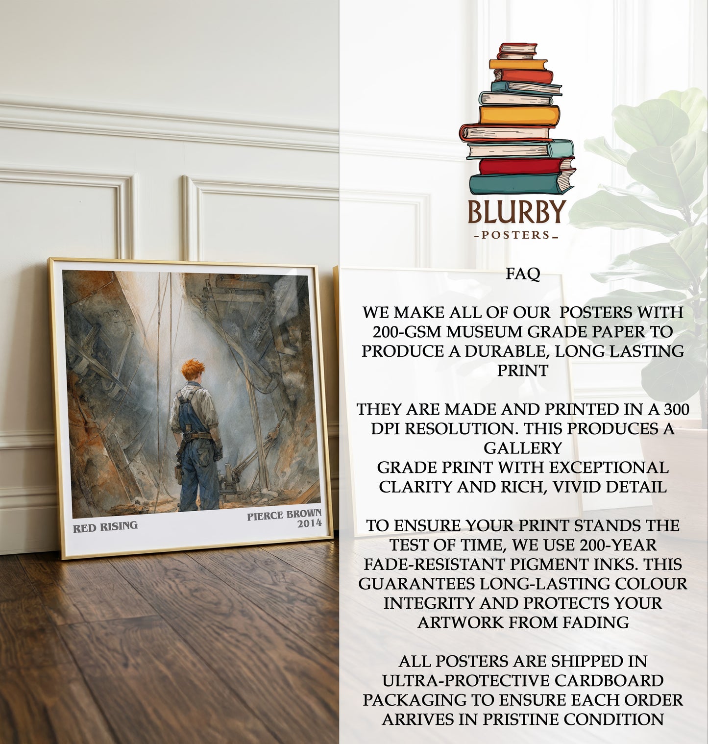 Red Rising Literary Art Print by Pierce Brown