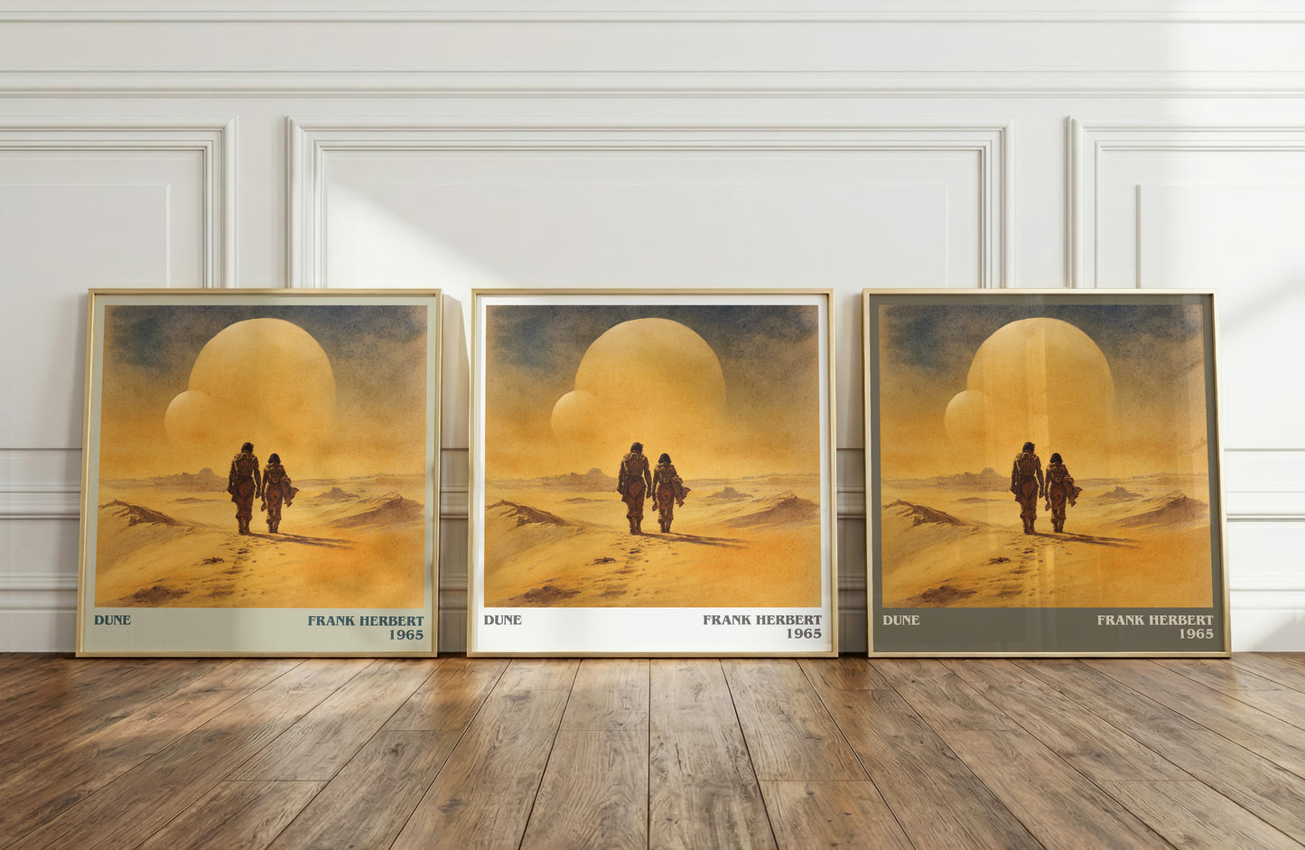 Dune literary print framed by window – literary home decor