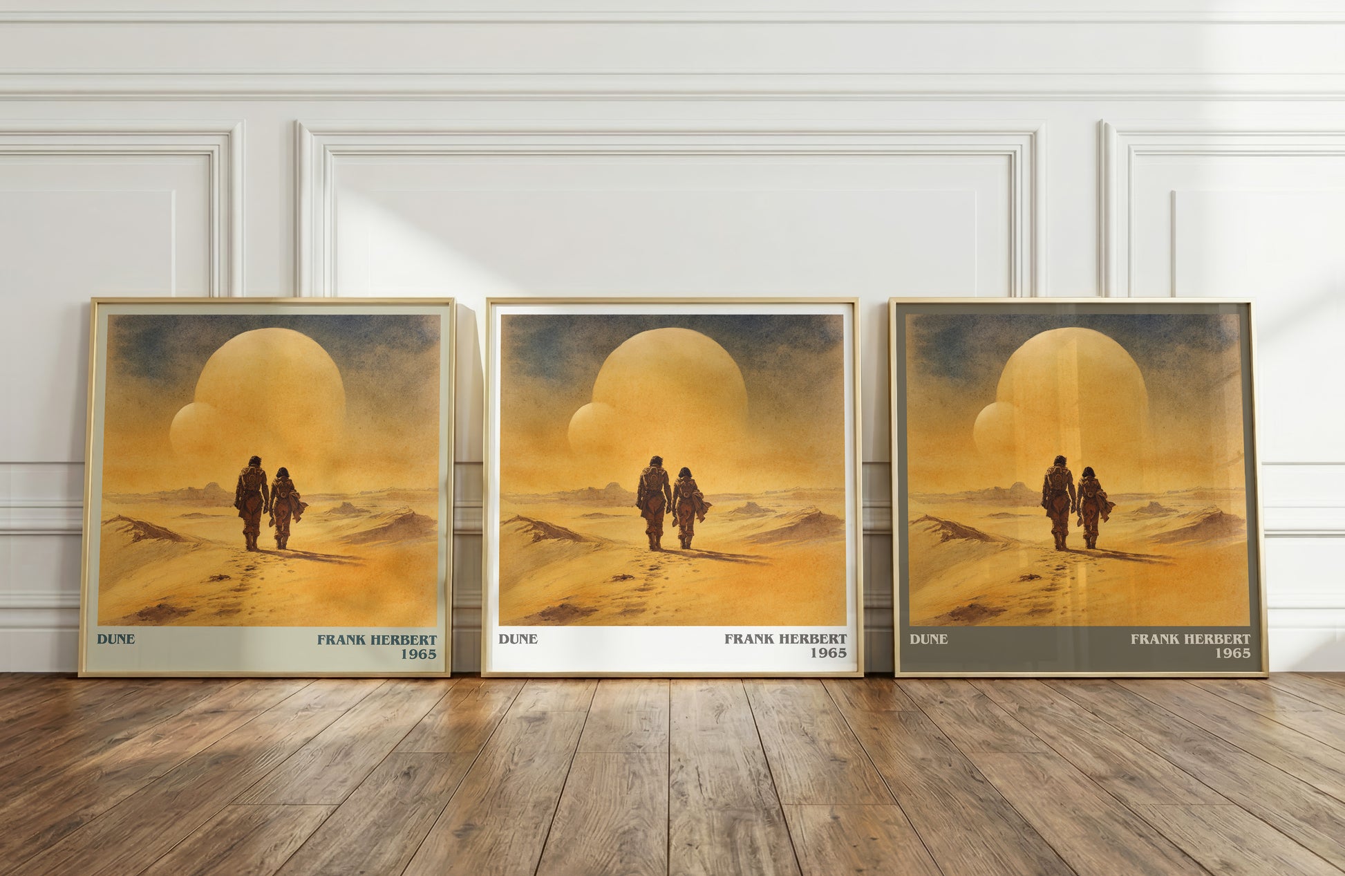Dune literary print framed by window – literary home decor