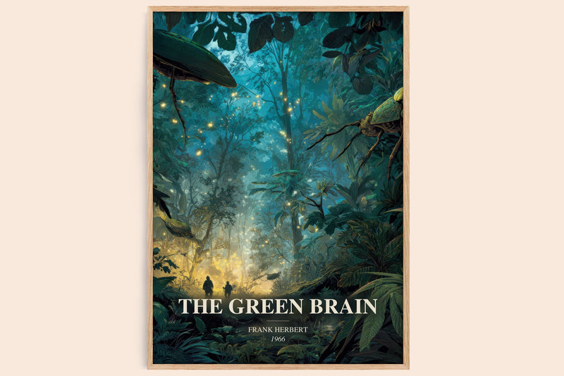 The Green Brain Book Watercolour Illustration by Frank Herbert (Edge style)