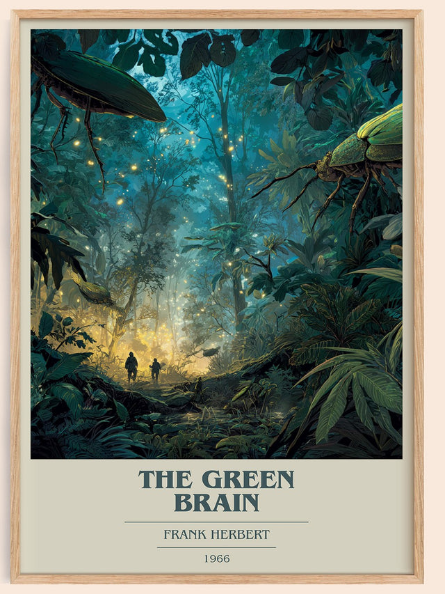 The Green Brain Book Cover Poster by Frank Herbert