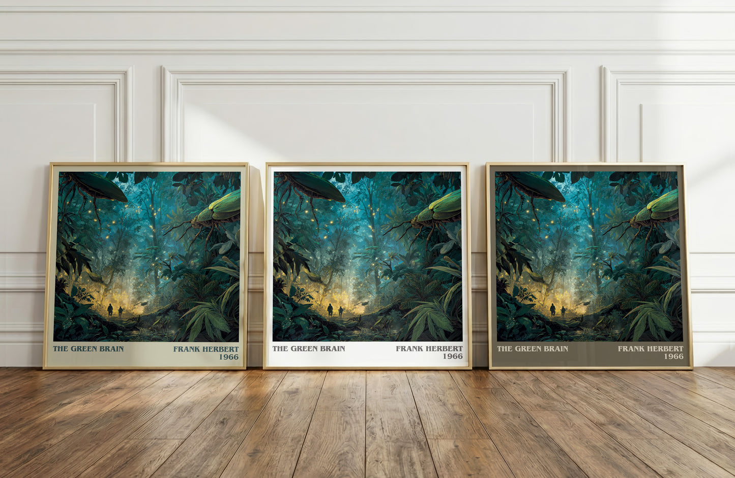 The Green Brain literary art print colour and style options – Frank Herbert book art