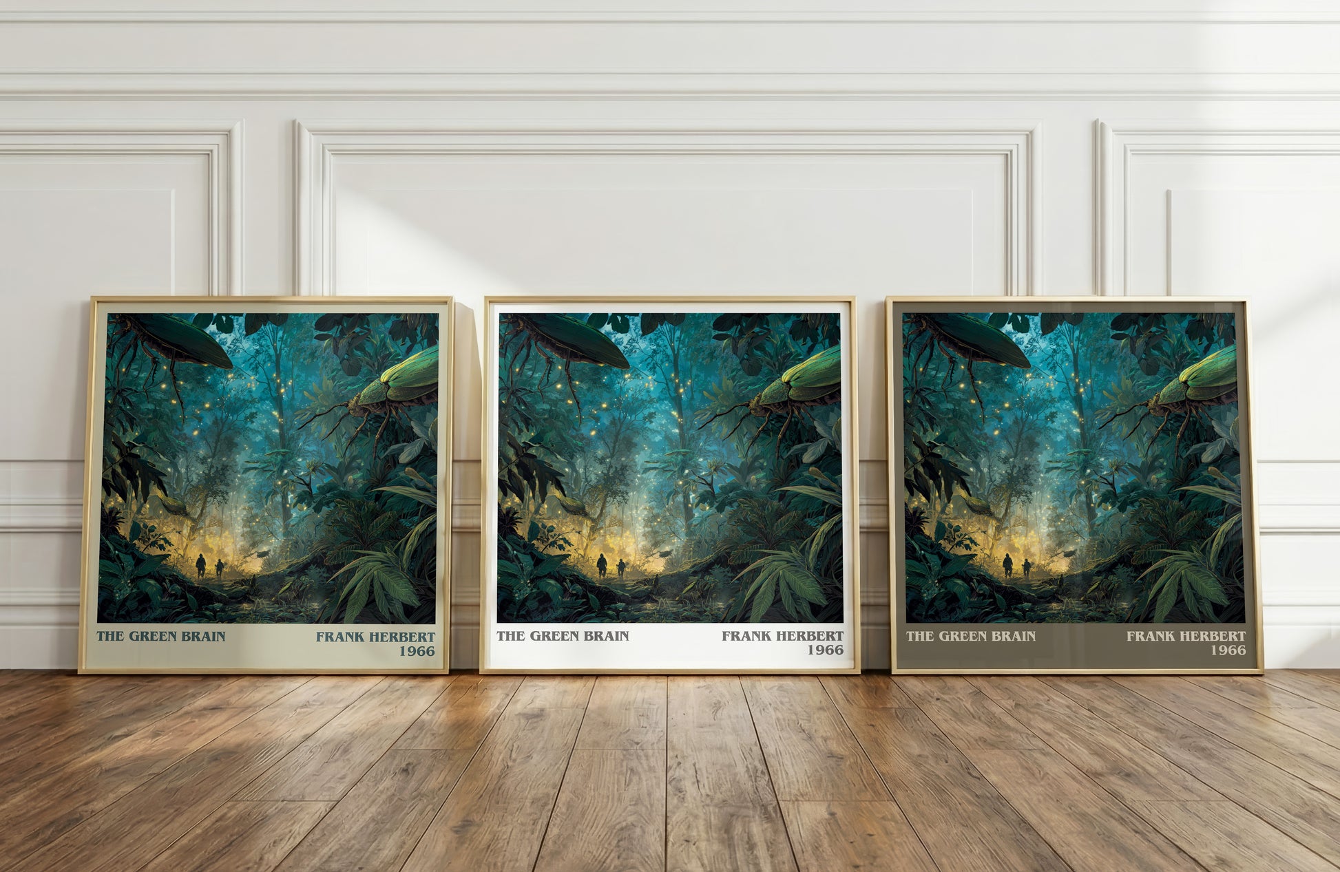 The Green Brain literary art print colour and style options – Frank Herbert book art