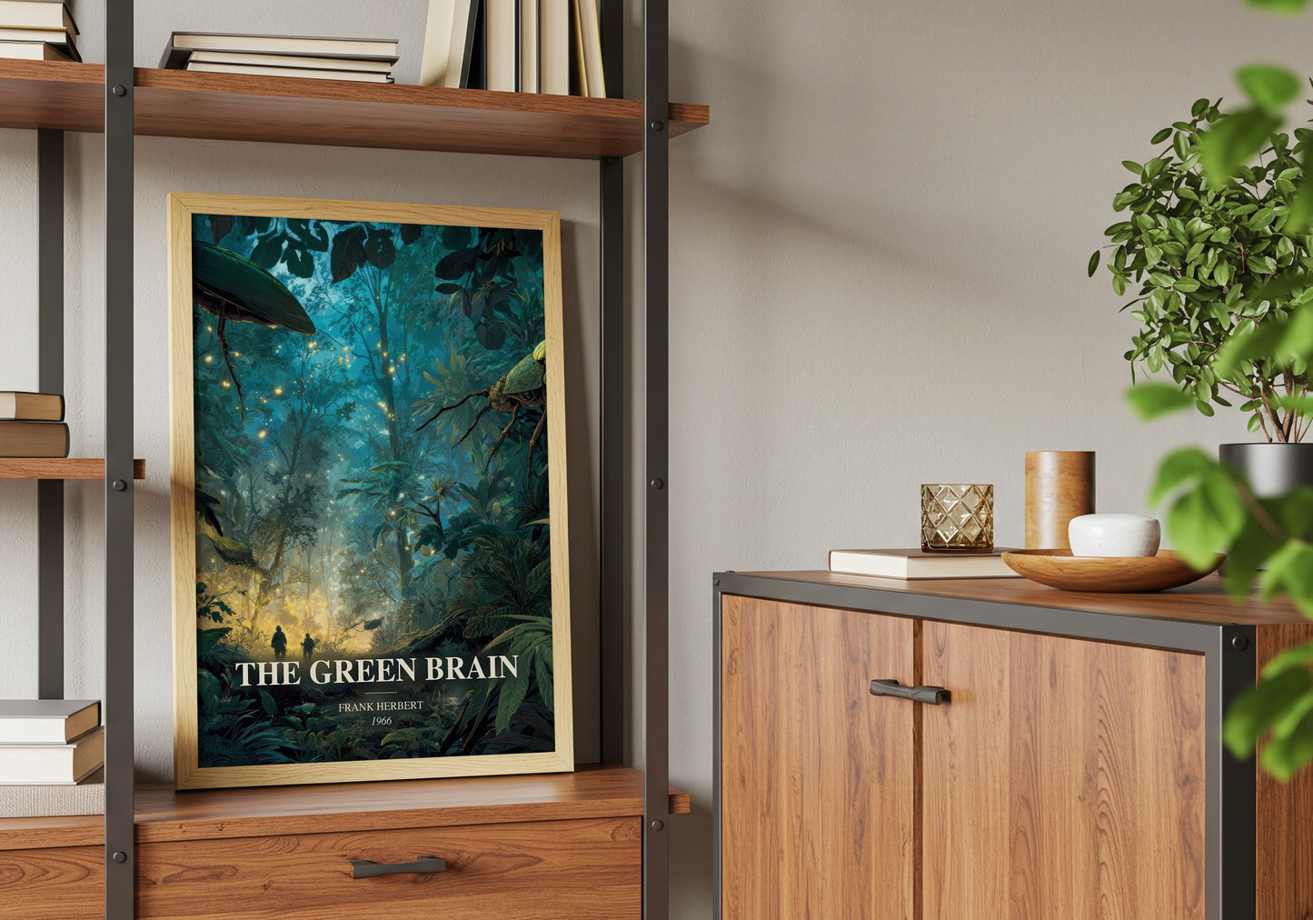The Green Brain book watercolour illustration paper finish options – matte satin gloss