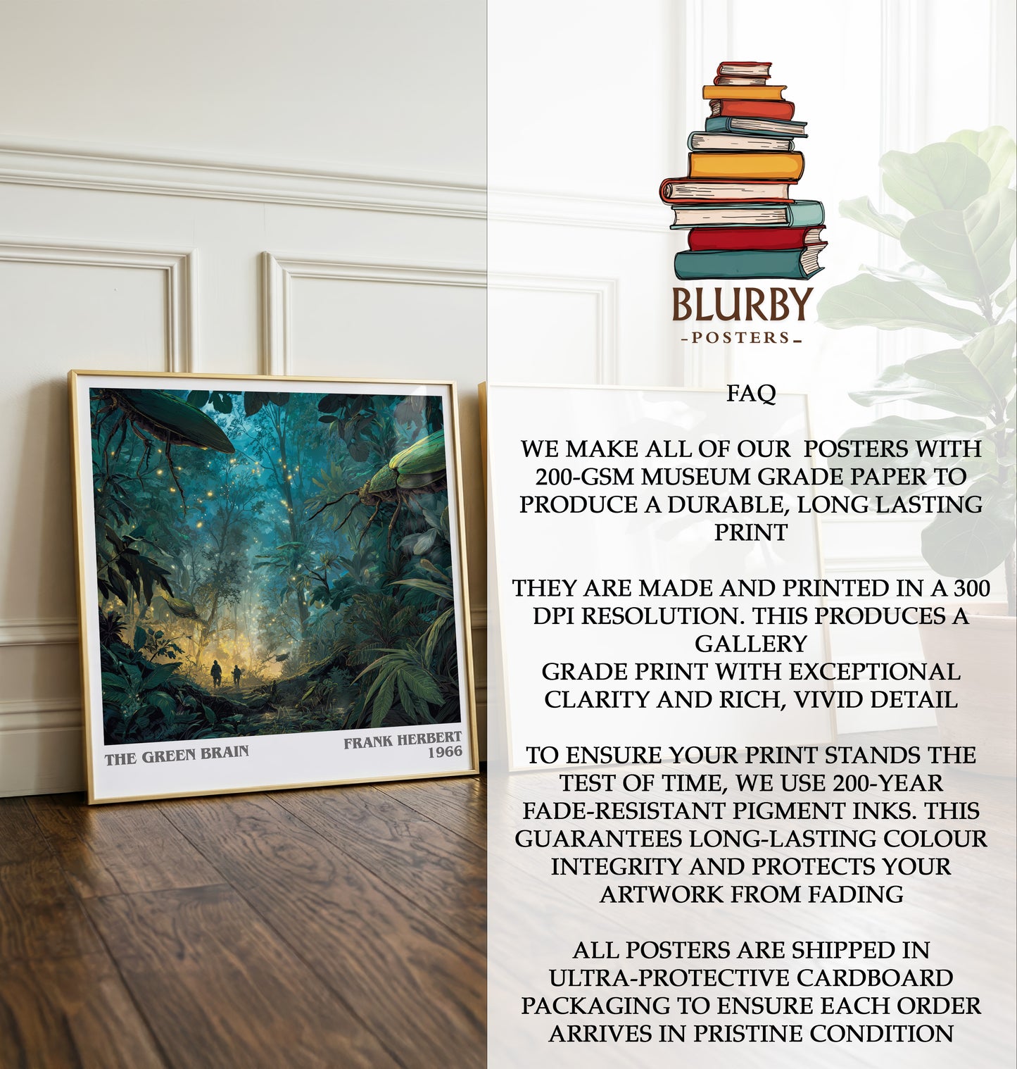 The Green Brain Literary Art Print by Frank Herbert