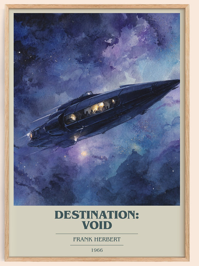 Destination: Void Book Cover Poster by Frank Herbert