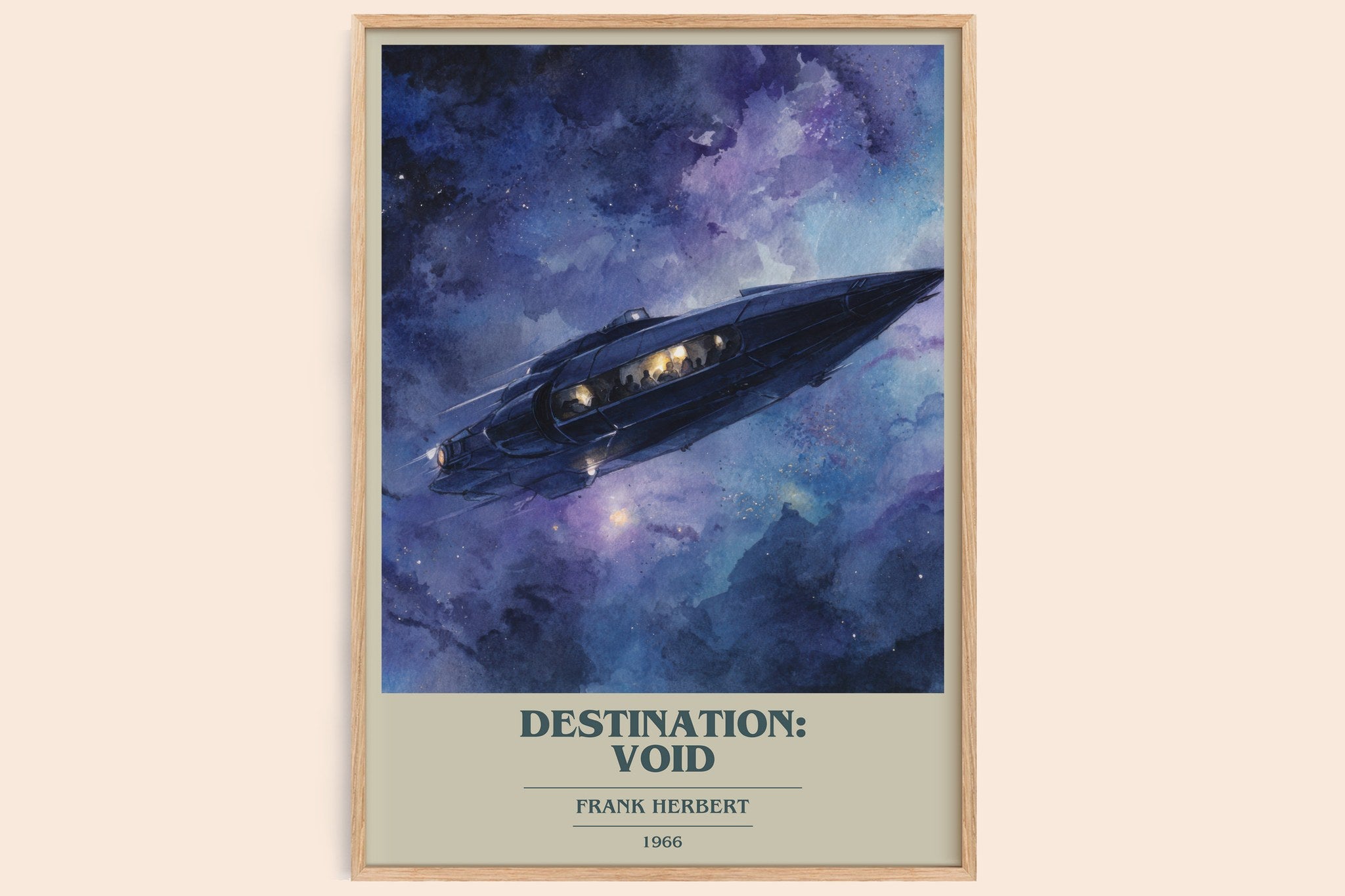 Destination: Void Book Cover Poster by Frank Herbert