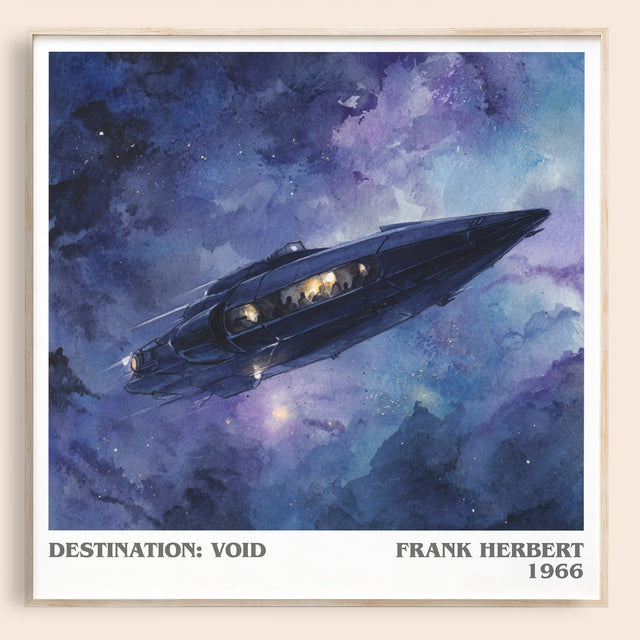 Destination: Void Literary Art Print by Frank Herbert