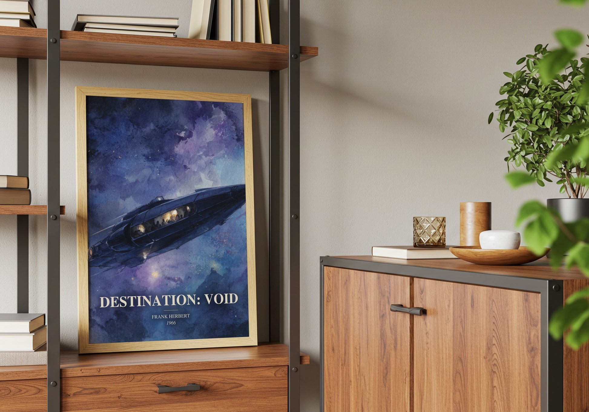 Destination: Void book watercolour illustration paper finish options – matte satin gloss