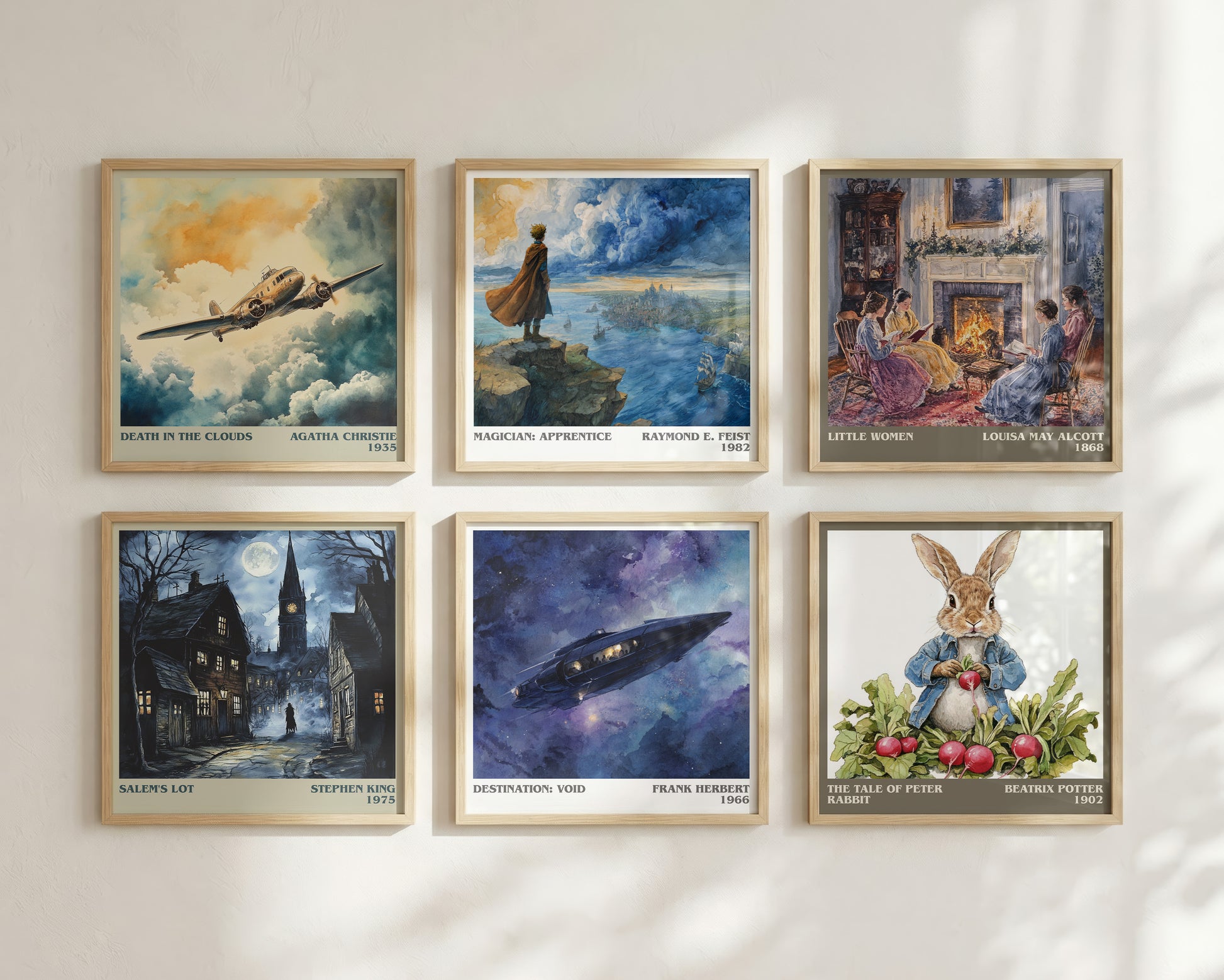 Destination: Void literary book poster framed on wall – sci fi wall art