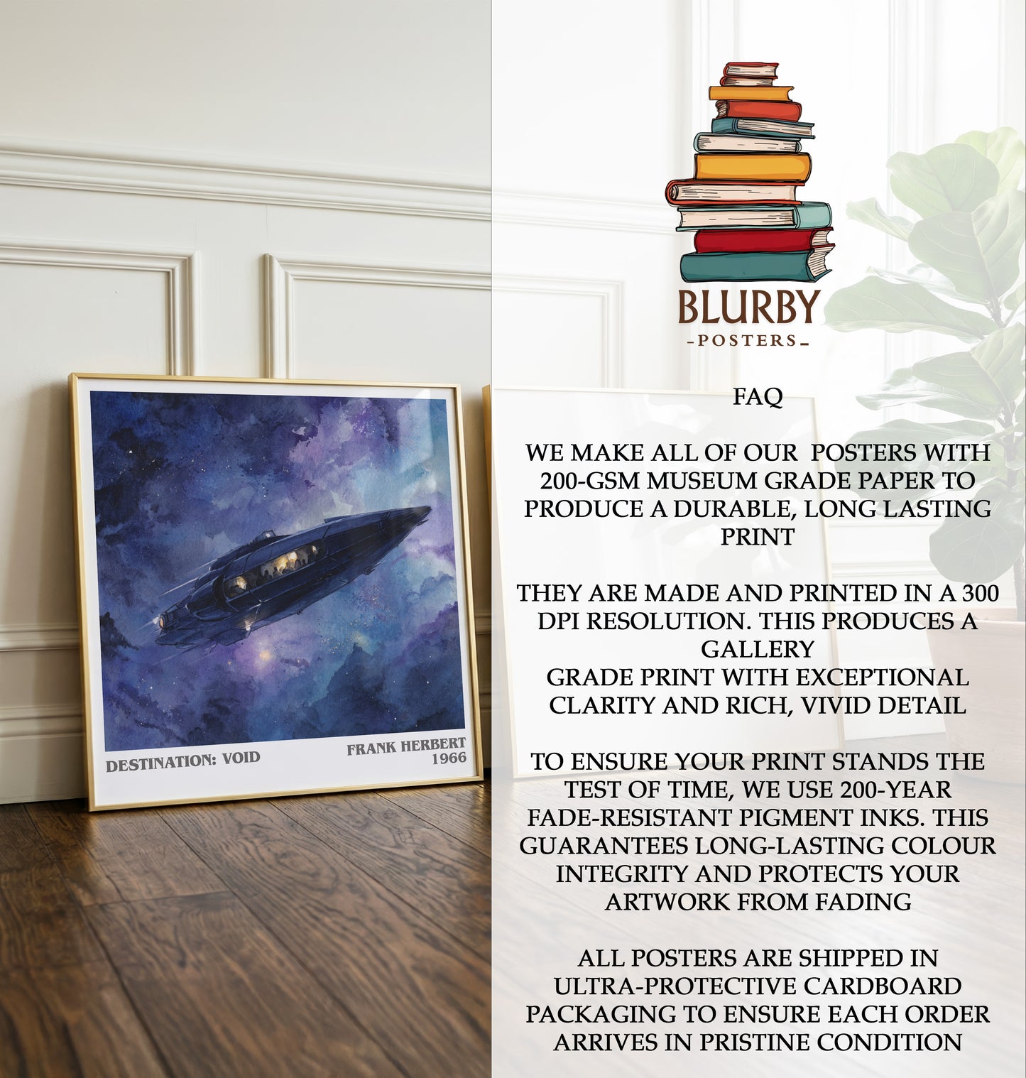 Destination: Void Literary Art Print by Frank Herbert