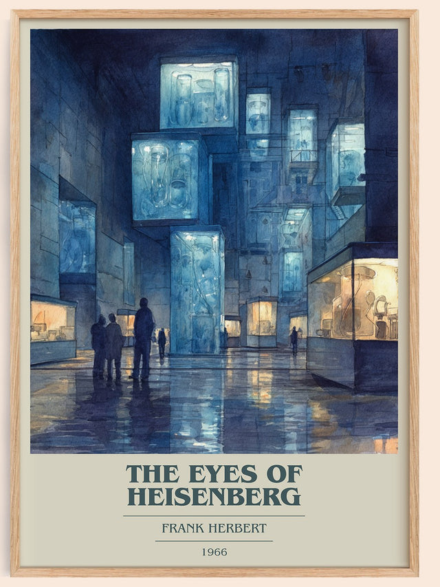 The Eyes of Heisenberg Book Cover Poster by Frank Herbert