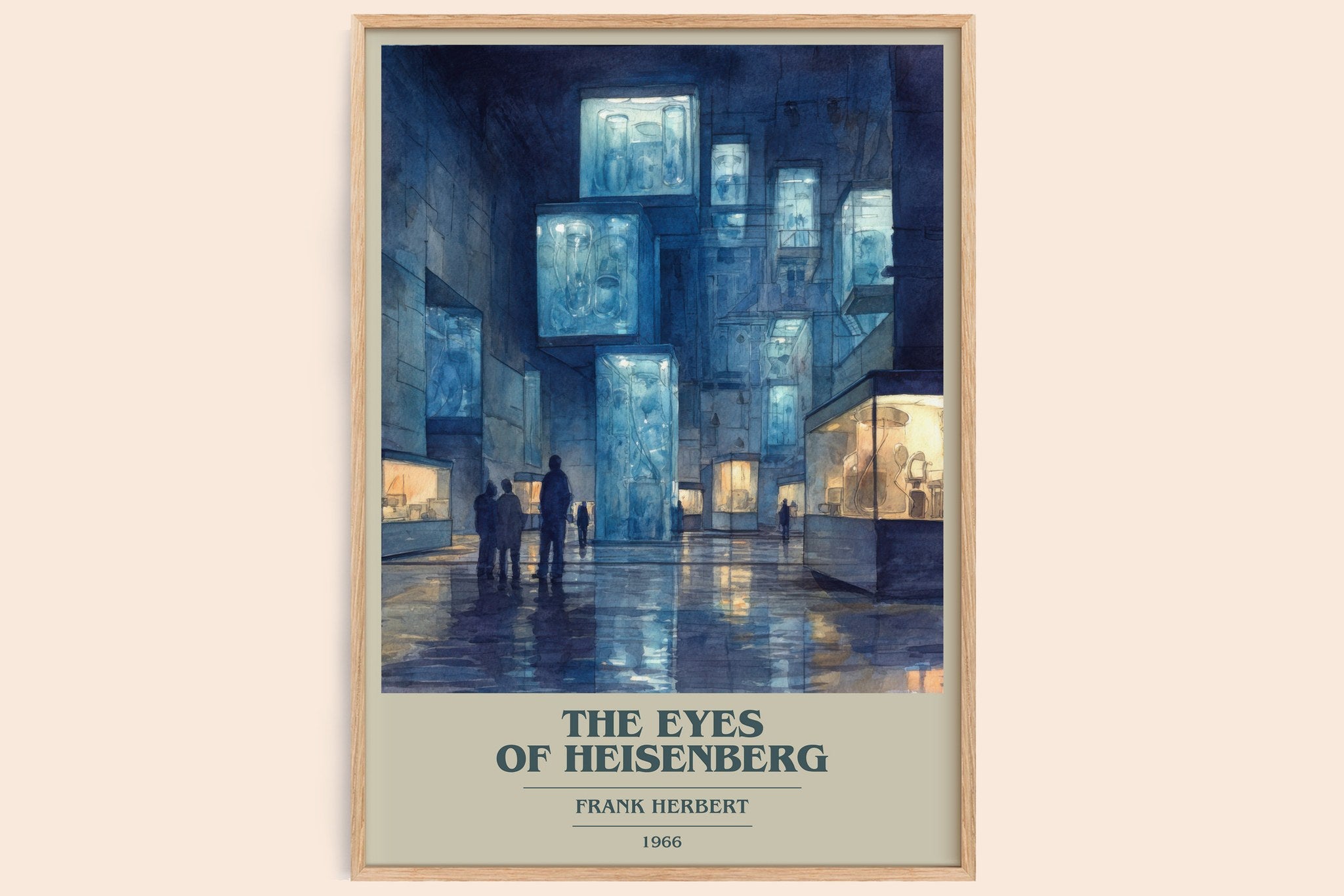 The Eyes of Heisenberg Book Cover Poster by Frank Herbert