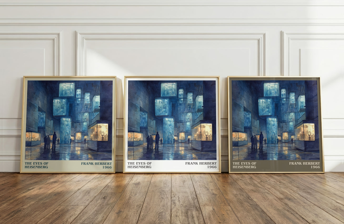 The Eyes of Heisenberg literary art print colour and style options – Frank Herbert book art