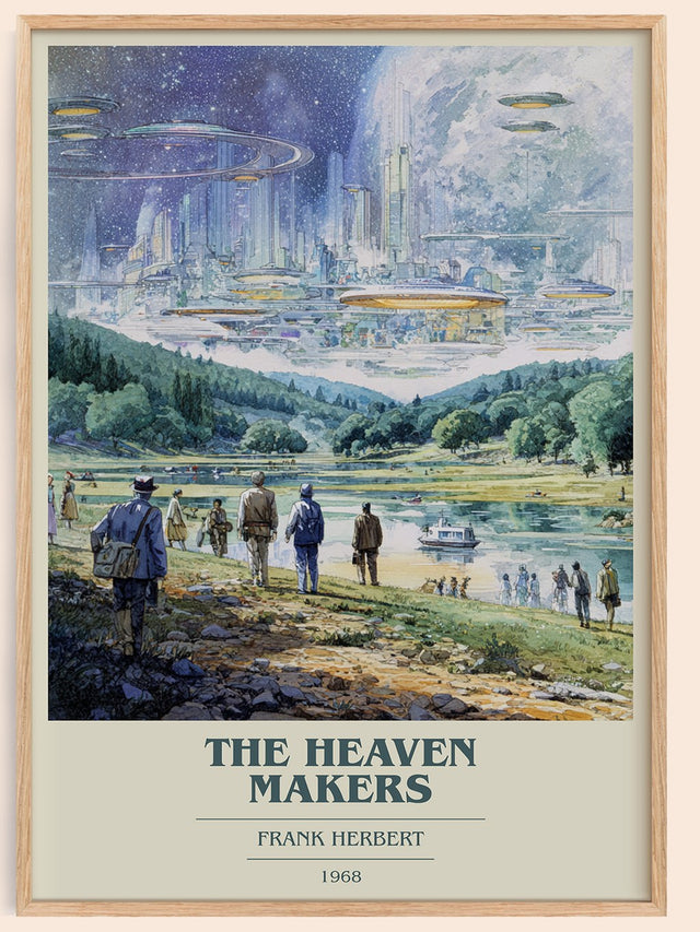 The Heaven Makers Book Cover Poster by Frank Herbert