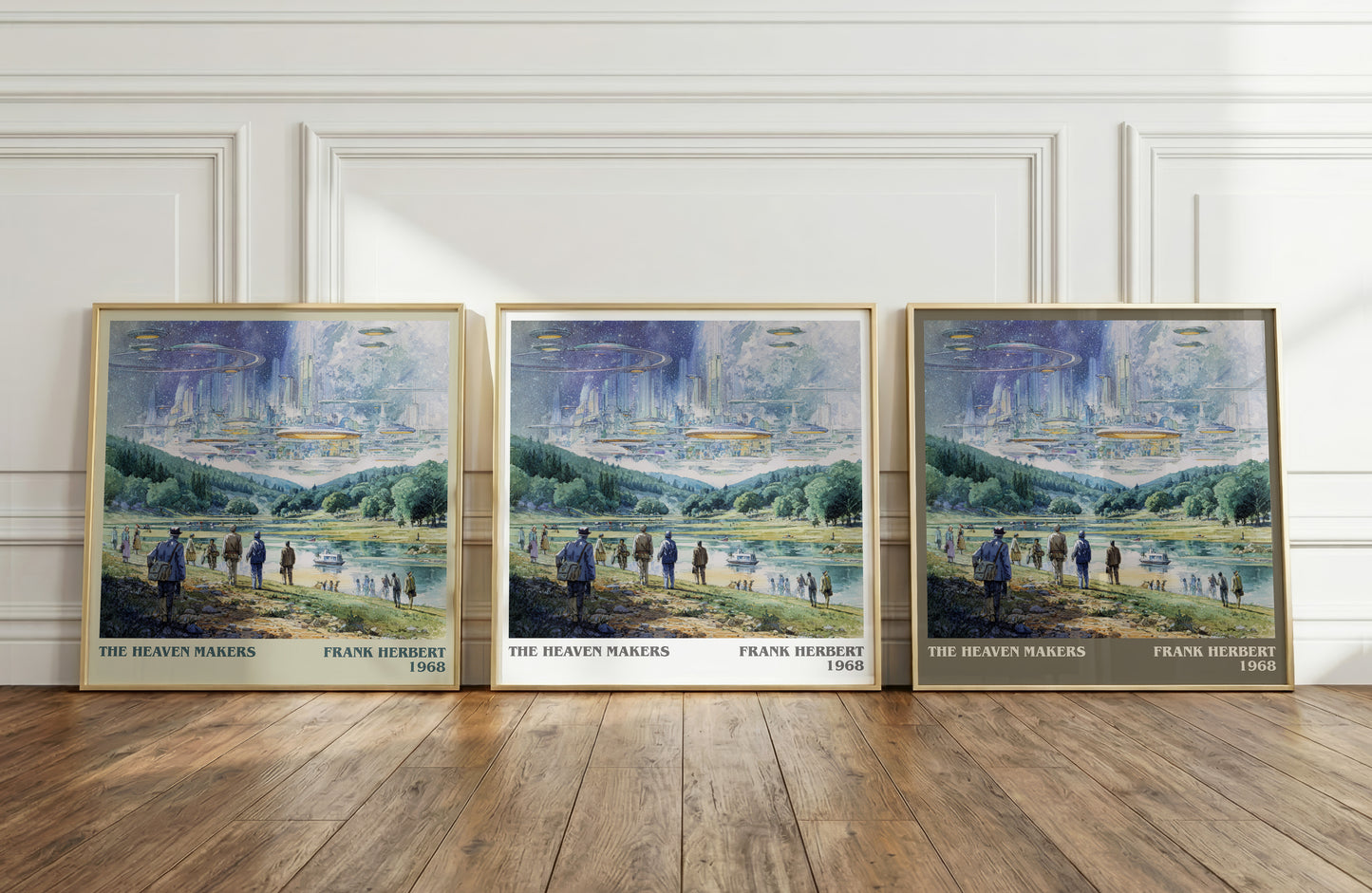 The Heaven Makers literary print framed by window – literary home decor