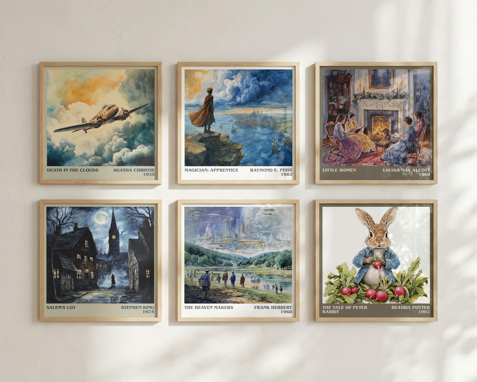 The Heaven Makers literary book poster framed on wall – sci fi wall art