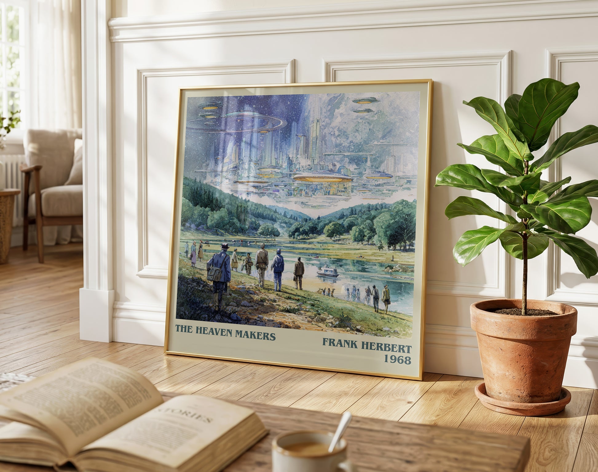The Heaven Makers literary poster paired in gallery wall – literary art prints
