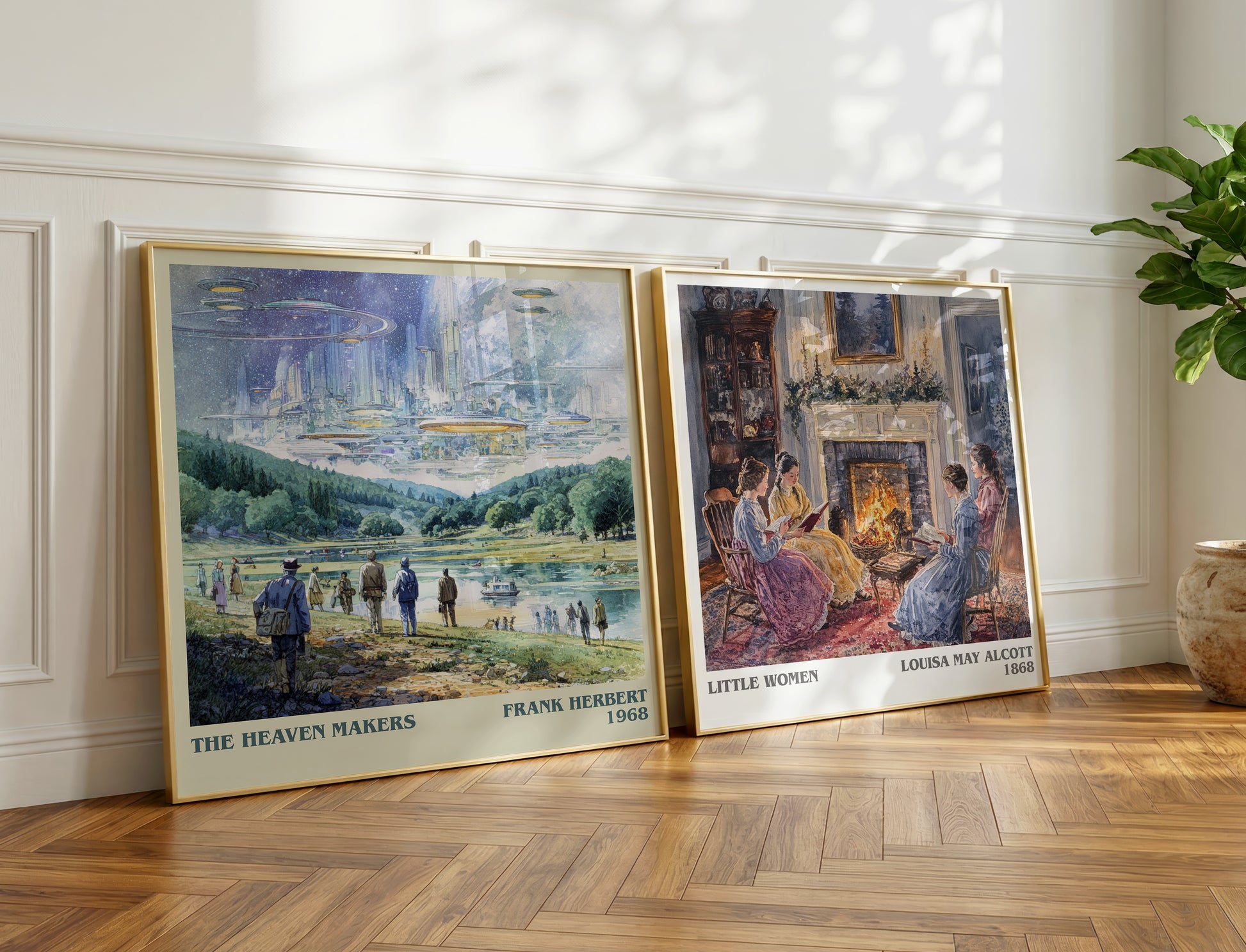 The Heaven Makers book poster packaging – museum-quality print rolled in protective tube