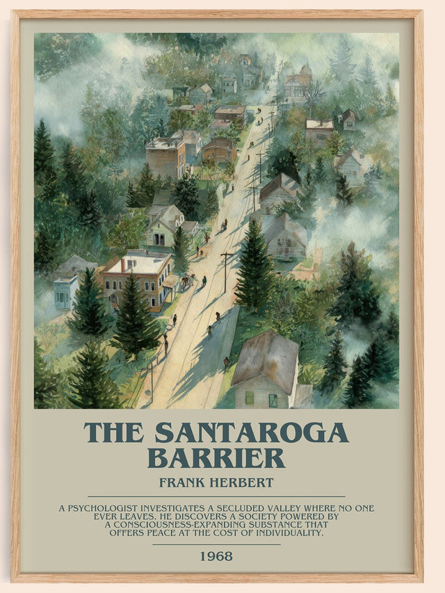 The Santaroga Barrier Bookish Wall Art by Frank Herbert