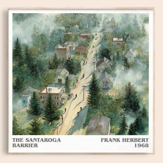 The Santaroga Barrier Literary Art Print by Frank Herbert