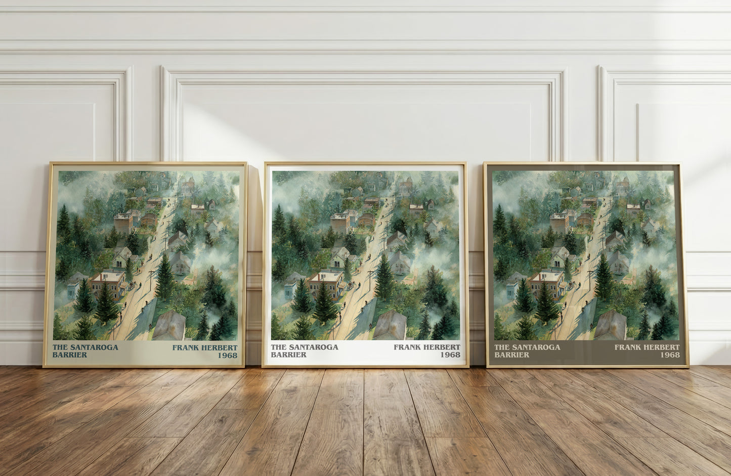 The Santaroga Barrier literary art print colour and style options – Frank Herbert book art