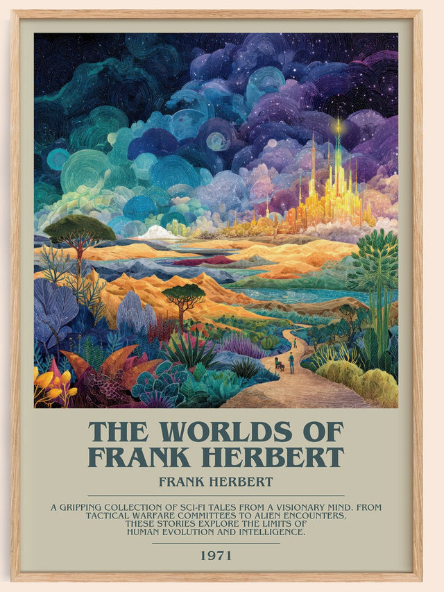 The Worlds of Frank Herbert Bookish Wall Art by Frank Herbert