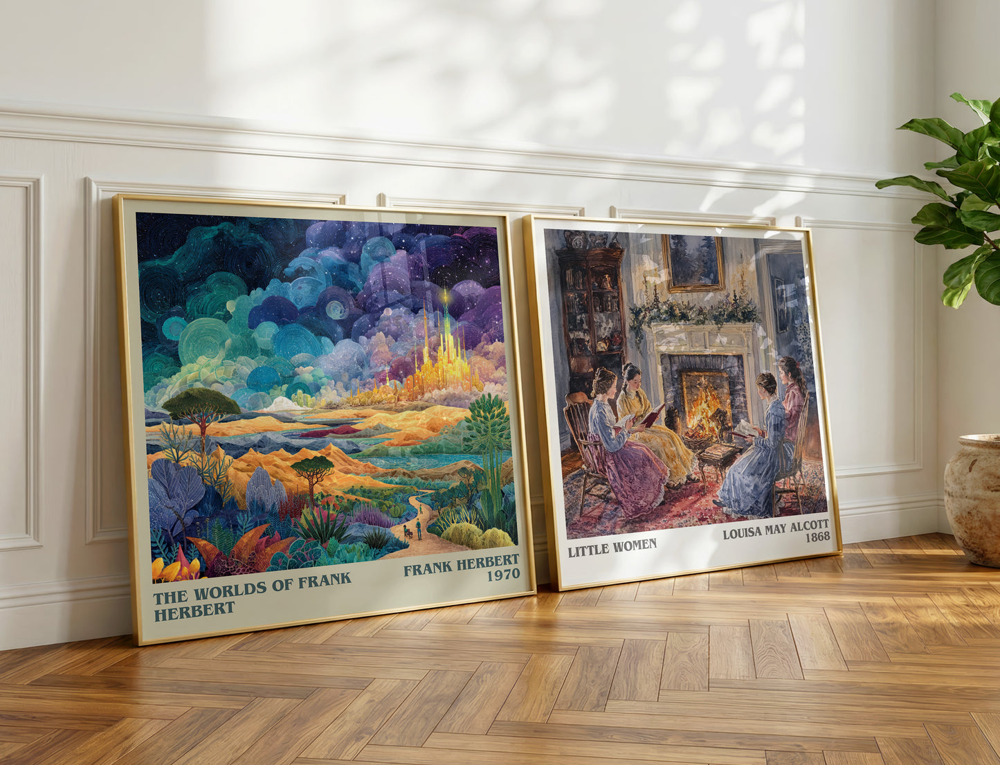 The Worlds of Frank Herbert book poster packaging – museum-quality print rolled in protective tube