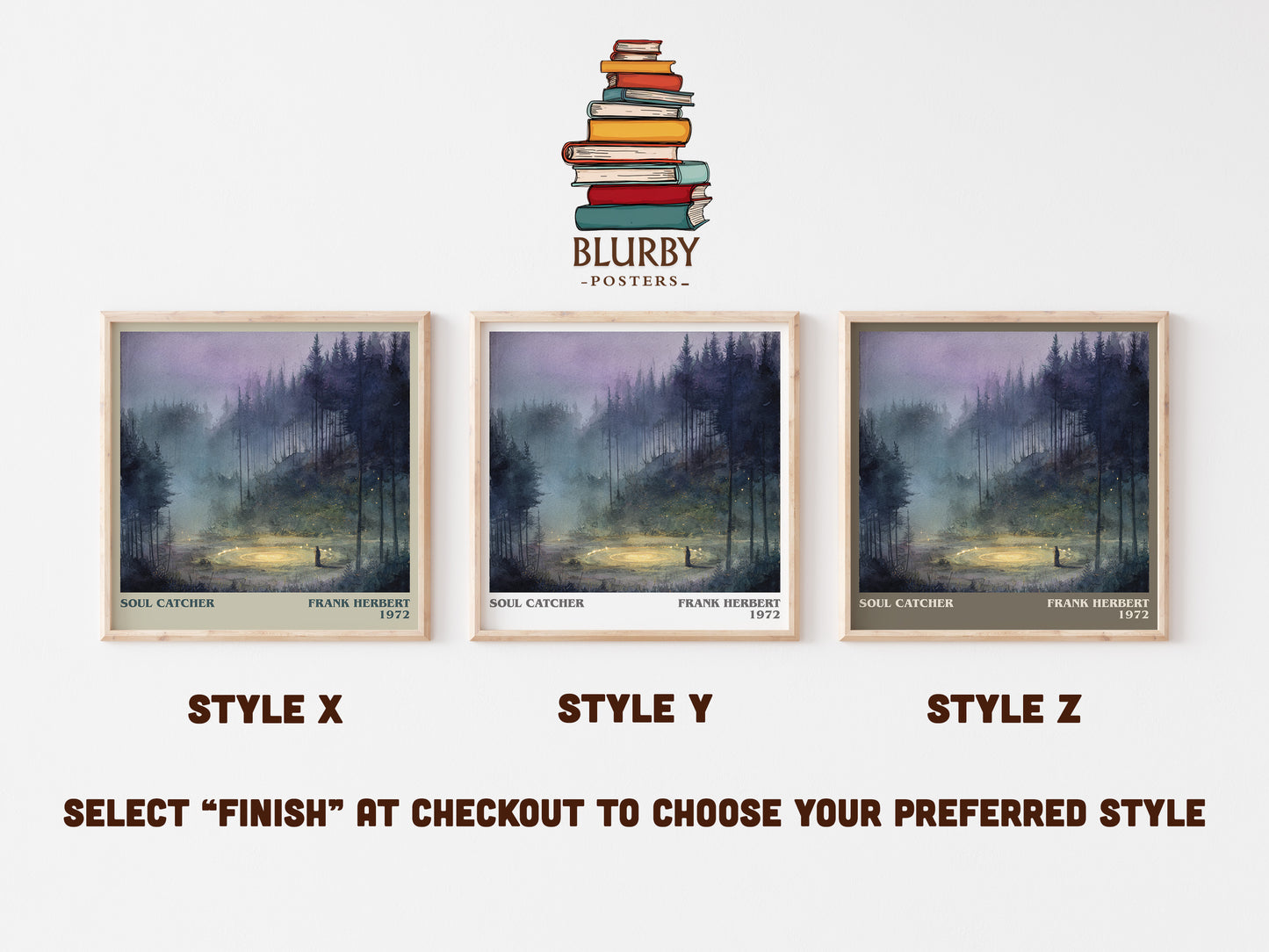 Soul Catcher literary art print colour and style options – Frank Herbert book art
