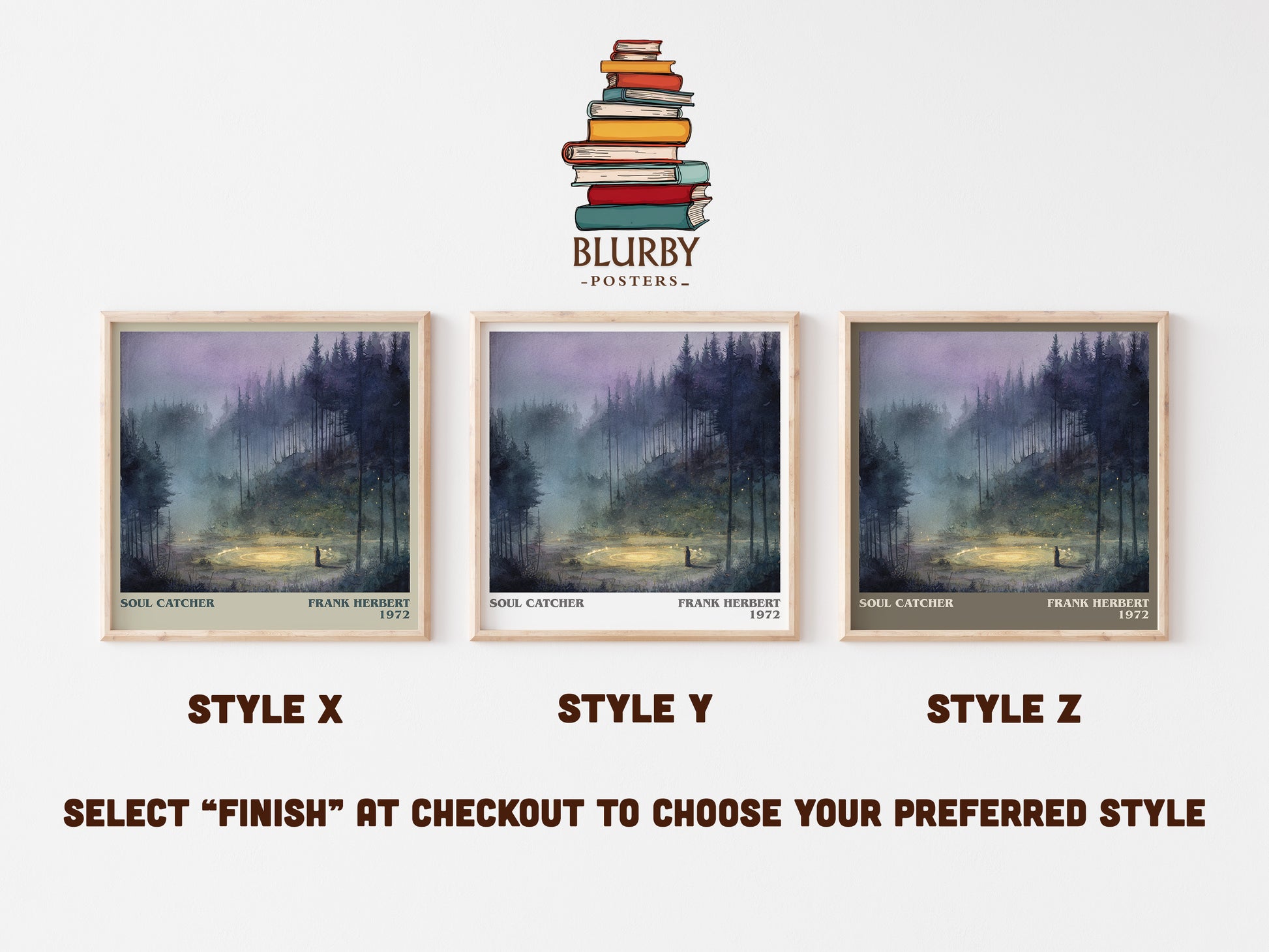 Soul Catcher literary art print colour and style options – Frank Herbert book art