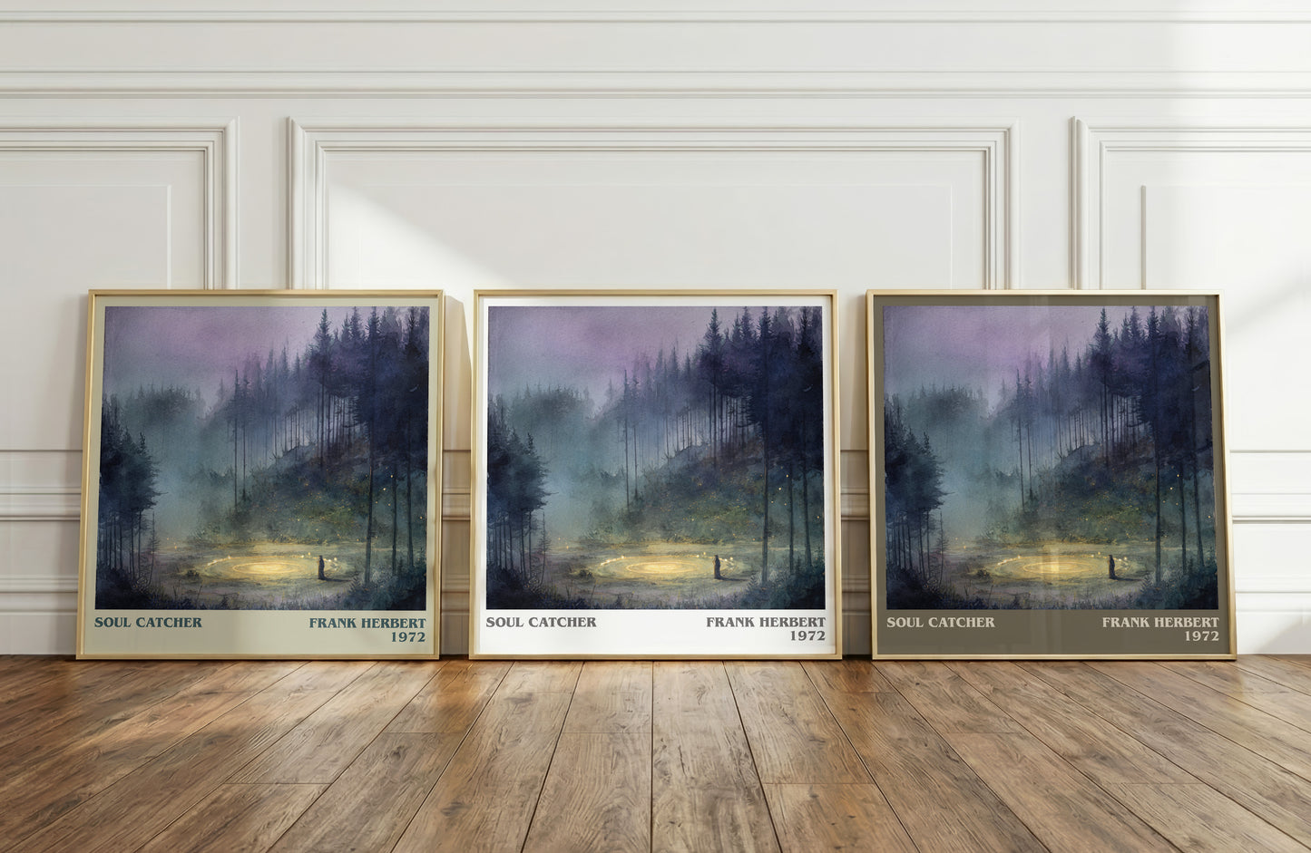 Soul Catcher literary print framed by window – literary home decor