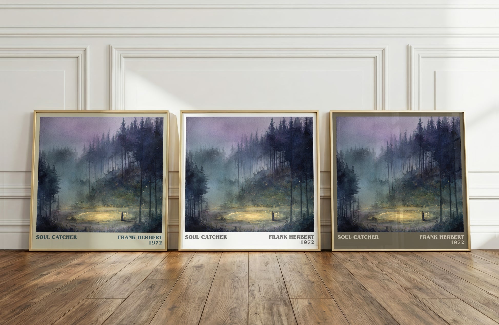 Soul Catcher literary print framed by window – literary home decor