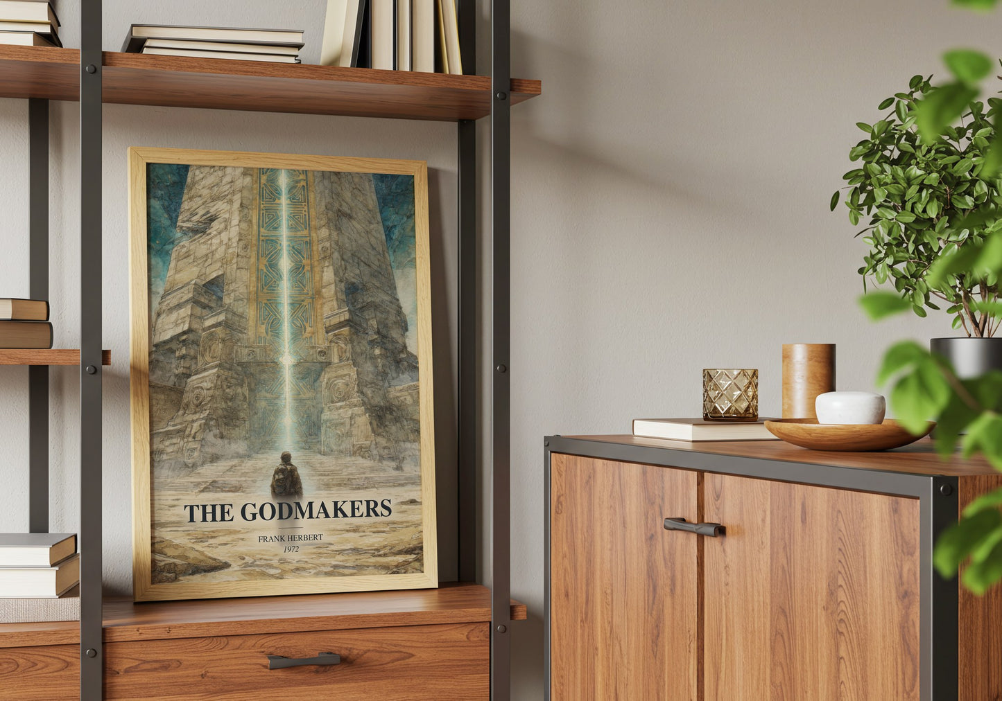 The Godmakers book watercolour illustration paper finish options – matte satin gloss
