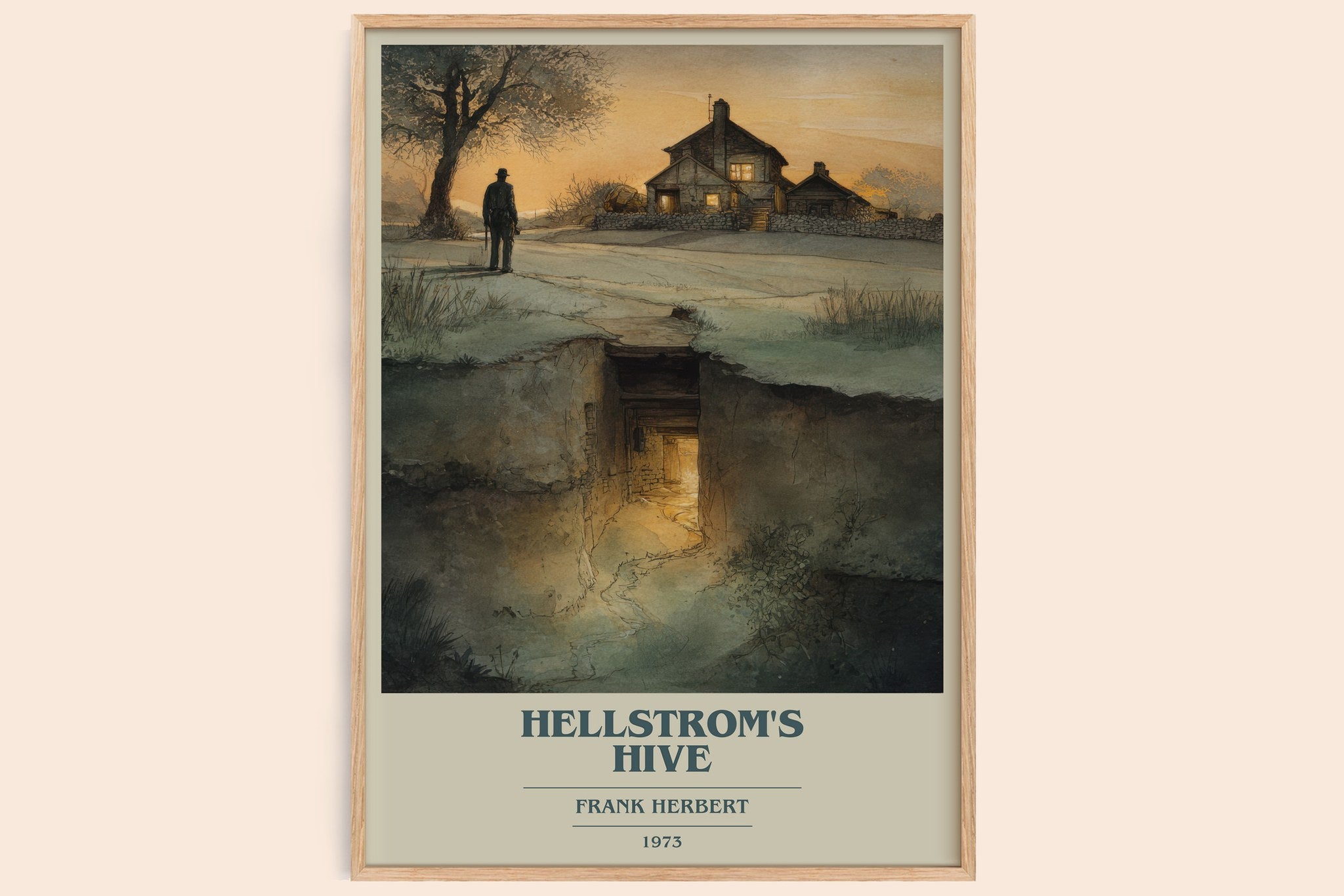 Hellstrom's Hive Book Cover Poster by Frank Herbert