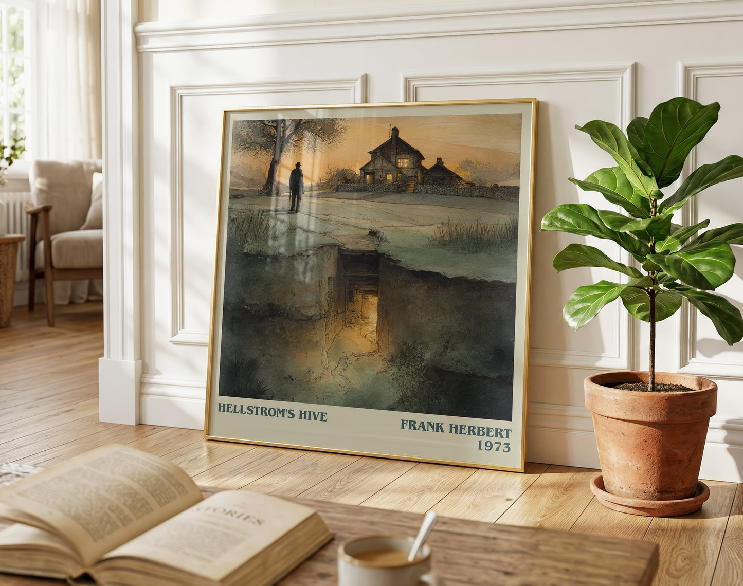 Hellstrom's Hive literary poster paired in gallery wall – literary art prints