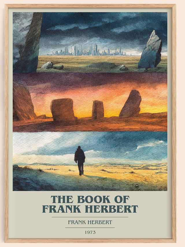 The Book of Frank Herbert Book Cover Poster by Frank Herbert