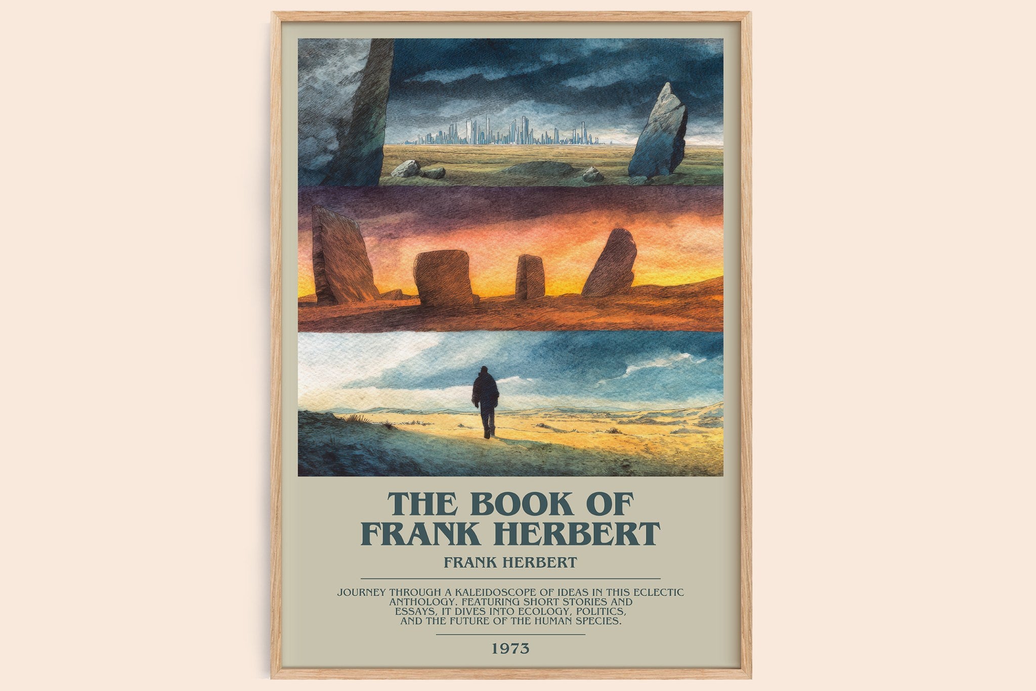 The Book of Frank Herbert Bookish Wall Art by Frank Herbert