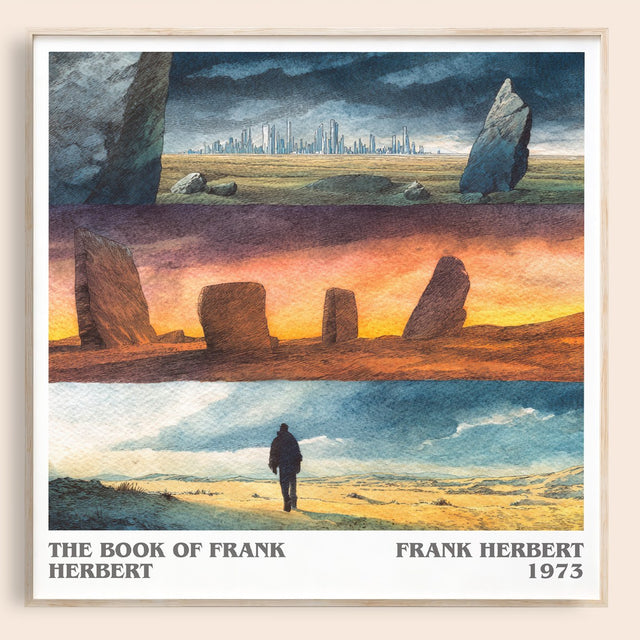 The Book of Frank Herbert Literary Art Print by Frank Herbert