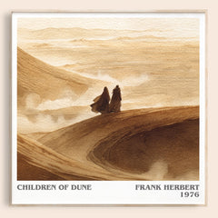 Children of Dune Literary Art Print by Frank Herbert