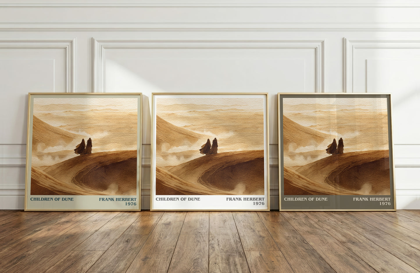Children of Dune literary print framed by window – literary home decor